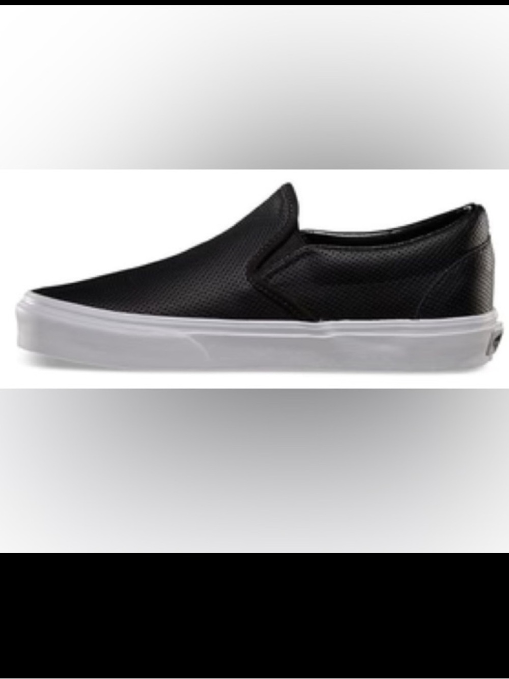 Vans Black Slip-On Sneakers Size 8
